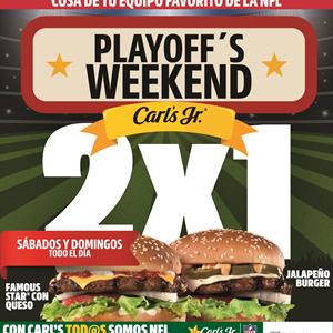 🏈 Playoff Weekend en Carl’s Jr. Forum Buenavista