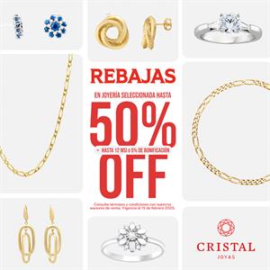 REBAJAS EN JOYERIA SELECCIONADA HASTA 50%