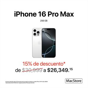 ✨ iPhone 16 Pro Max está con un increíble descuento📱