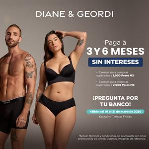 Paga a 3 y 6 meses sin intereses