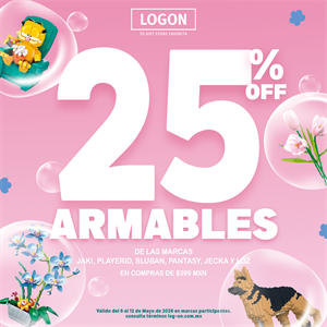 25% DE DESCUENTO EN ARMABLES